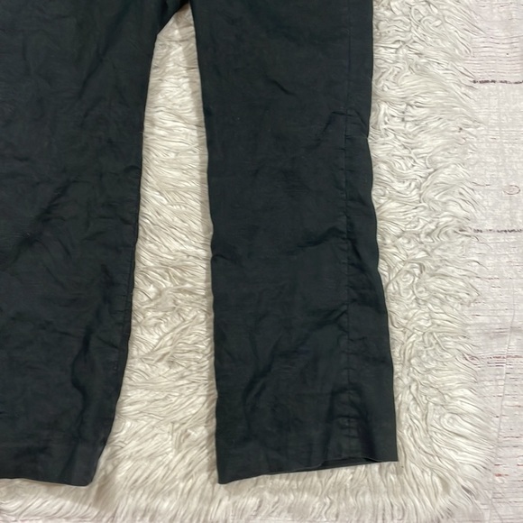 J. Crew Hayden kick crop linen blend black trouser tall fit - Picture 7 of 11